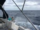 Pounding upwind towards Chub Cay
